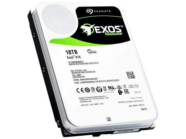 هارد اینترنال سیگیت مدل ST18000NM000J Exos X18 ظرفیت 18 ترابایت