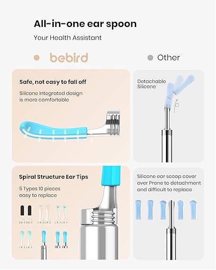 دستگاه پاک‌سازی گوش با دوربین ۱۰۸۰  BEBIRD R1