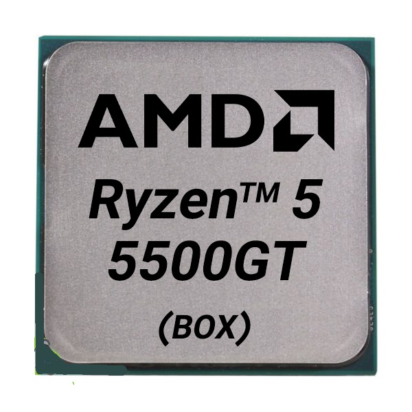 پردازنده AMD ای ام دی باکس مدل Ryzen5 5500GT فرکانس 3.6 گیگاهرتز