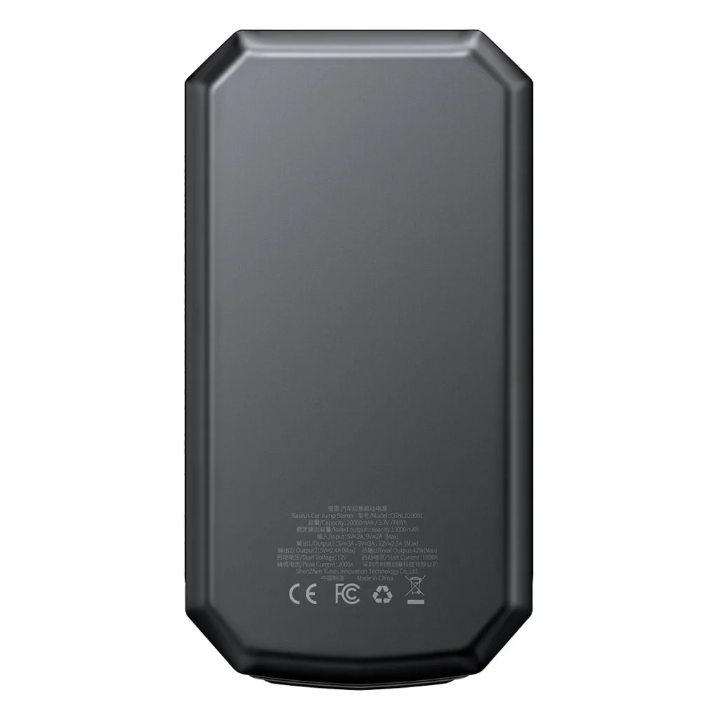پاوربانک باسئوس مدل CRJS04 ظرفیت 20000 میلی امپر ساعت