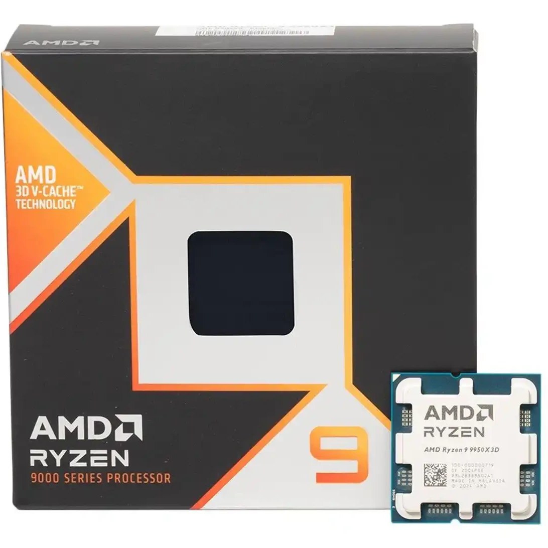 پردازنده ای ام دی Ryzen 9 9950X3D ۱۶ هسته‌ای با سوکت AM5
