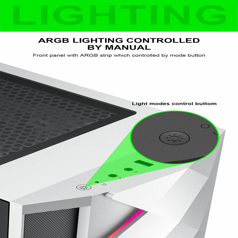 کیس کامپیوتر گیم مکس مدل Diamond White-GAMING-Animation i5 13400F