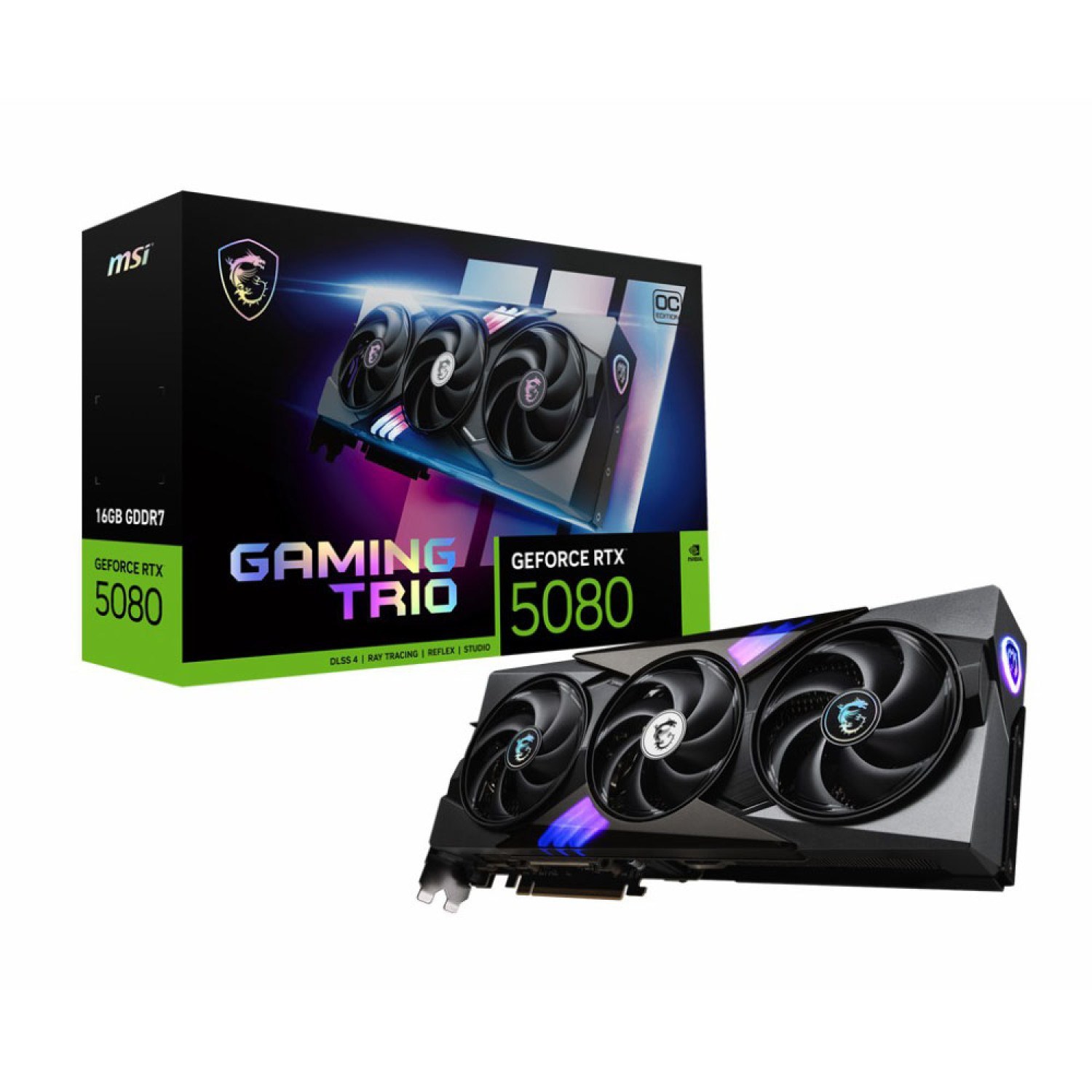 کارت گرافیک MSI Gaming RTX 5080 16G Gaming Trio OC