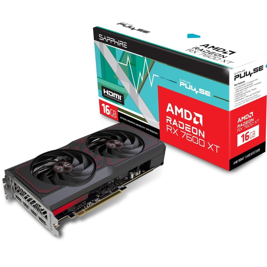 کارت گرافیک سافایر Sapphire PULSE RX 7600 XT Gaming OC 16GB