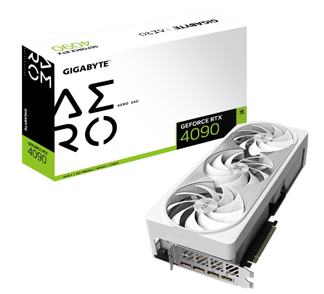 کارت گرافیک GigaByte  گیگابایت مدل GeForce RTX™ 4090 AERO 24G با حافظه 24 گیگابایت