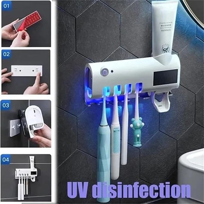 استریل کننده مسواک UV با پایه هوشمندZUNYSHA