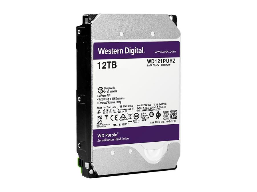 هارد دیسک اینترنال وسترن دیجیتال سری Purple با ظرفیت 12 ترابایت