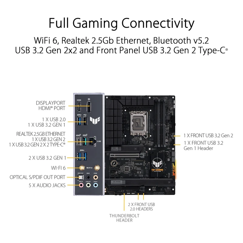 مادربرد ایسوس مدل  TUF GAMING B760-PLUS WIFI