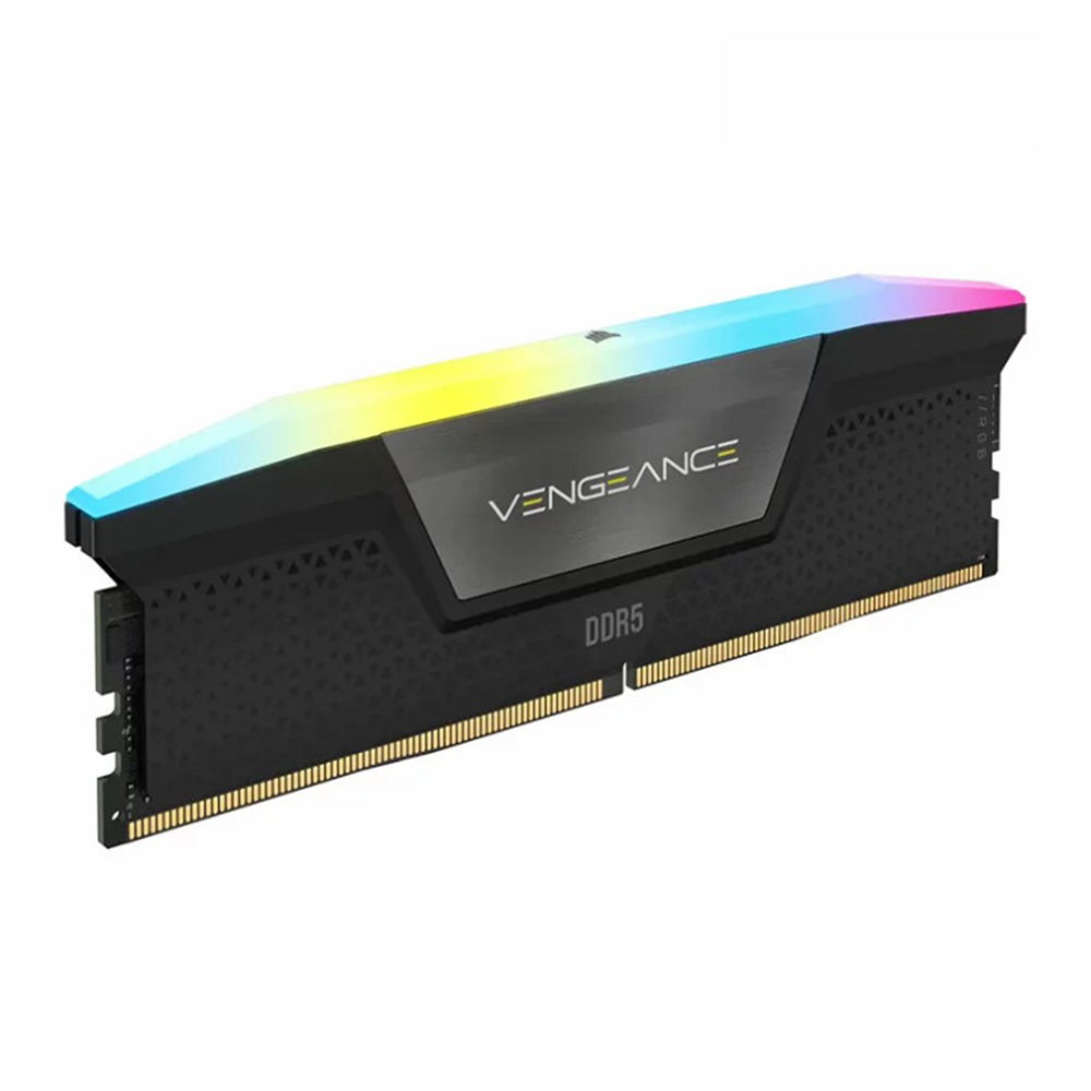 رم دو کاناله corsair  کورسیر مدل VENGEANCE RGB حافظه 64 گیگابایت فرکانس 5200 مگاهرتز