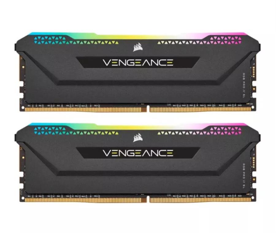 رم دو کاناله کرسیر مدل VENGEANCE RGB PRO SL Black حافظه 16 گیگابایت فرکانس 3600 مگاهرتز
