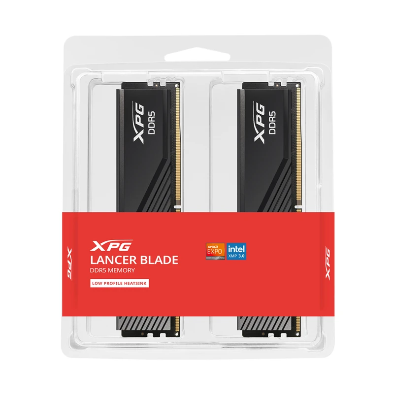 رم کامپیوتر DDR5 دو کاناله 5600 مگاهرتز ای دیتا مدل CL46 XPG Lancer Blade BLACK ظرفیت 32 گیگابایت