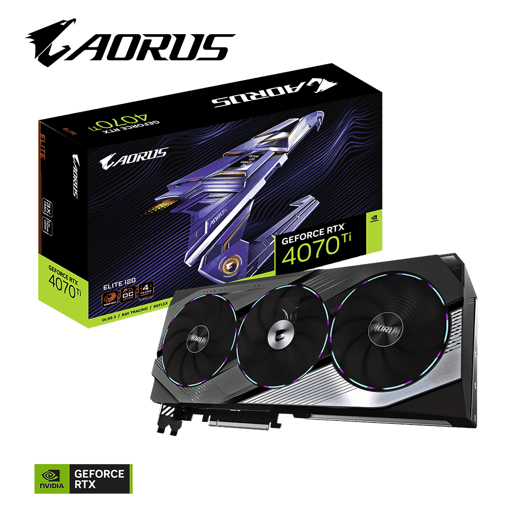 کارت گرافیک گیگابایت GIGABYTE AORUS GeForce RTX 4070 Ti ELITE 12G