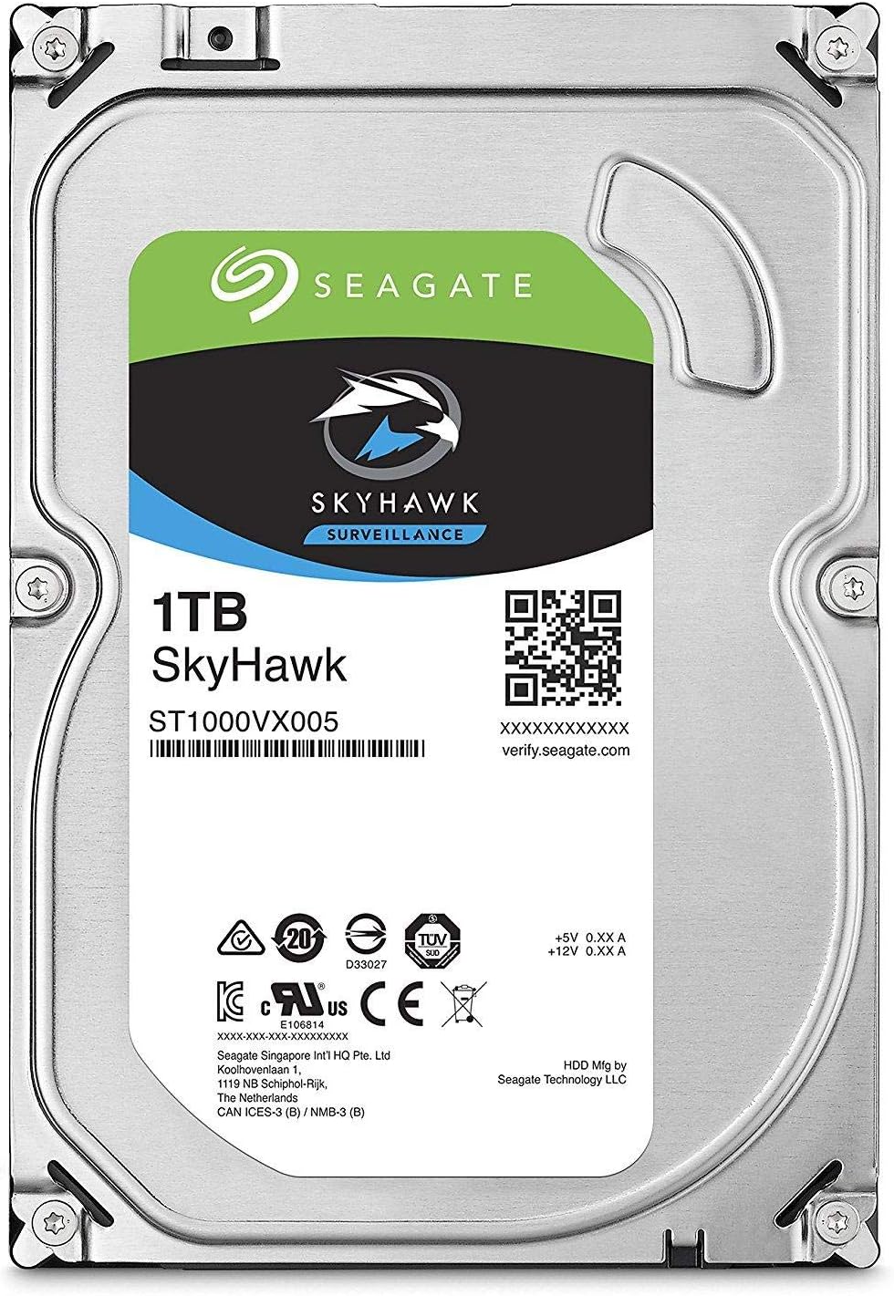 هارد اینترنال سیگیت Seagate SkyHawk 1TB Surveillance 5900 Rpm 64MB SATAIII HDD