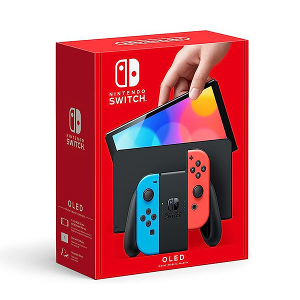 کنسول بازی Nintendo نینتندو مدل (OLED Model) - Neon Red & Neon Blue Joy Con