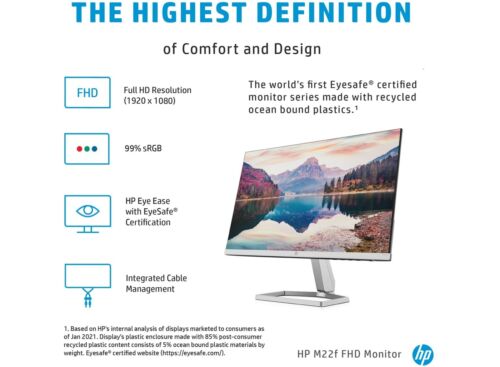 مانیتور 21.5 اینچی HP اچ پی مدل HP M22f Monitor