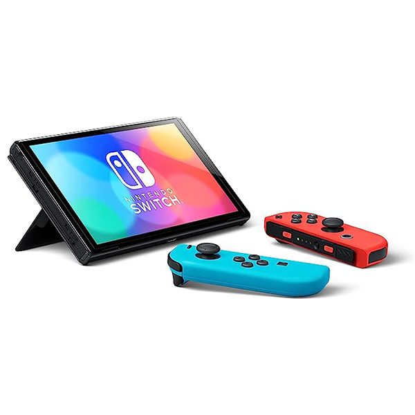 کنسول بازی Nintendo نینتندو مدل (OLED Model) - Neon Red & Neon Blue Joy Con