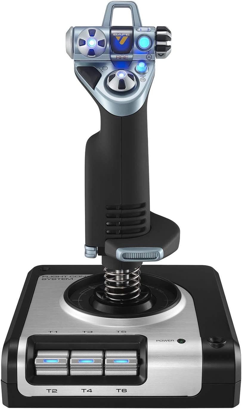 فرمان شبیه ساز پرواز  logitech لاجیتک مدل G Saitek X52