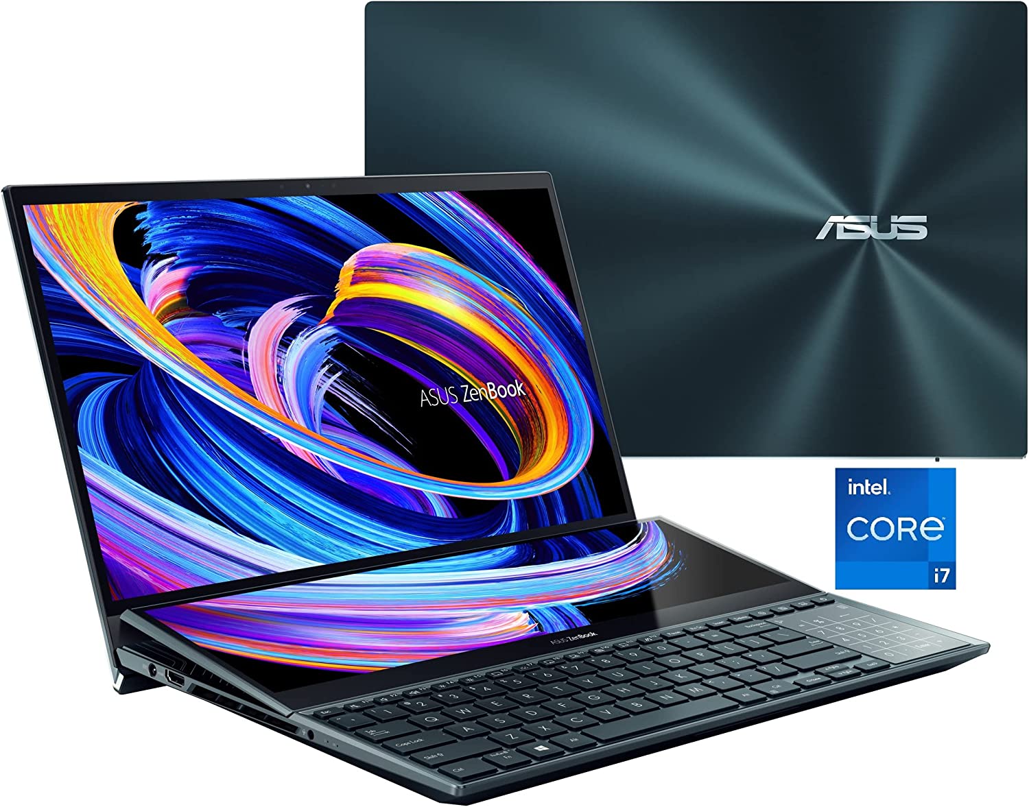 لپ تاپ 15.6 اینچی ایسوس مدل ZenBook Pro Duo 15 UX582ZM-H2065W پردازنده core i7 12700H رم 32GB DDR5 هارد 1TB SSD NVMe گرافیک RTX 3060