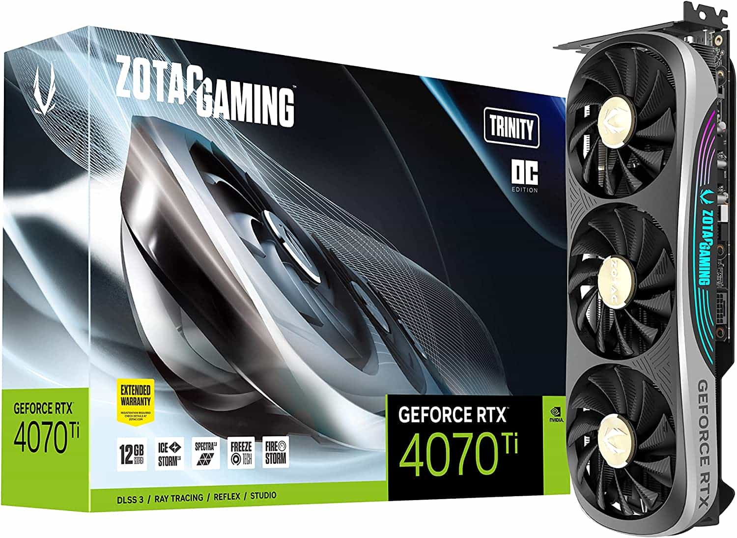 کارت گرافیک زوتاک Zotac GAMING GeForce RTX 4070 Ti Trinity OC 12GB