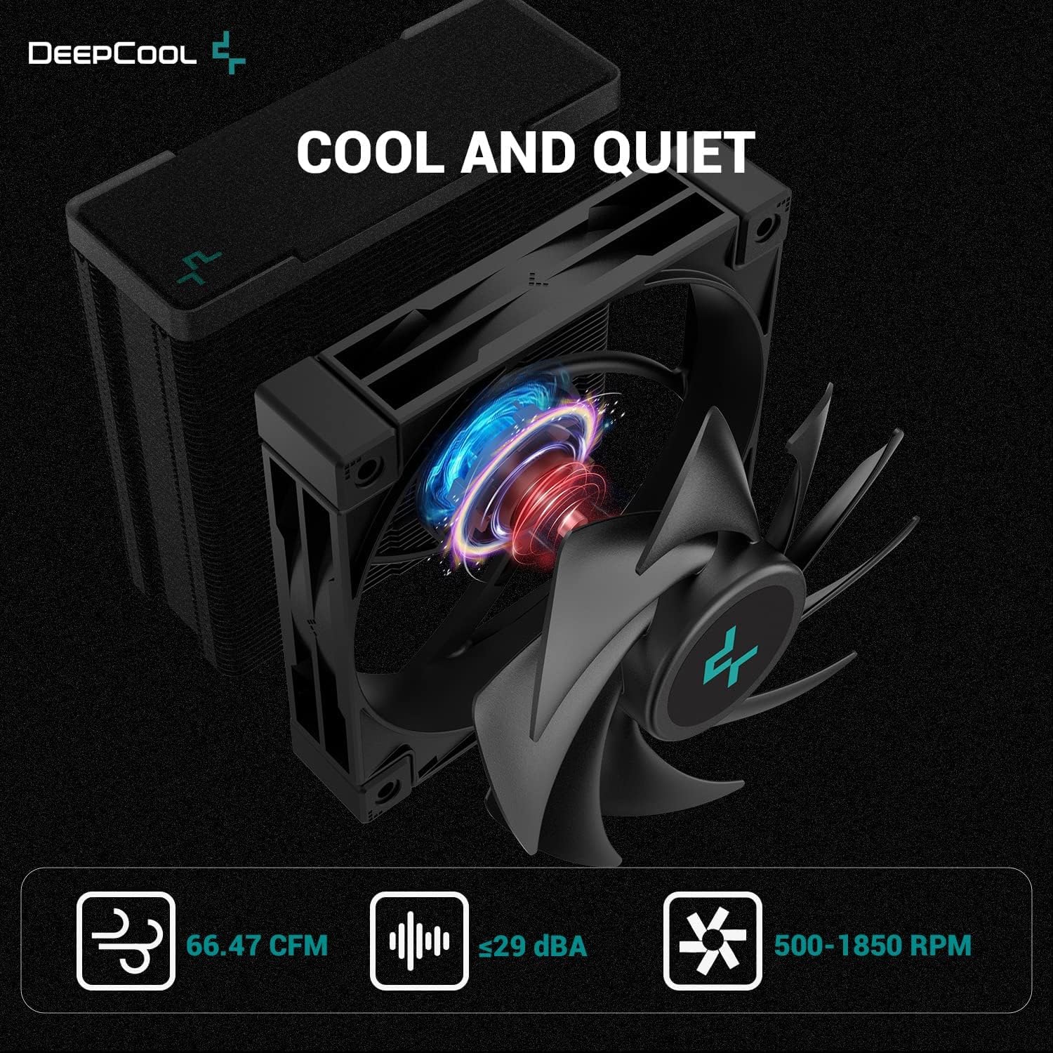 خنک کننده پردازنده دیپ کول DeepCool AK400 ZERO DARK