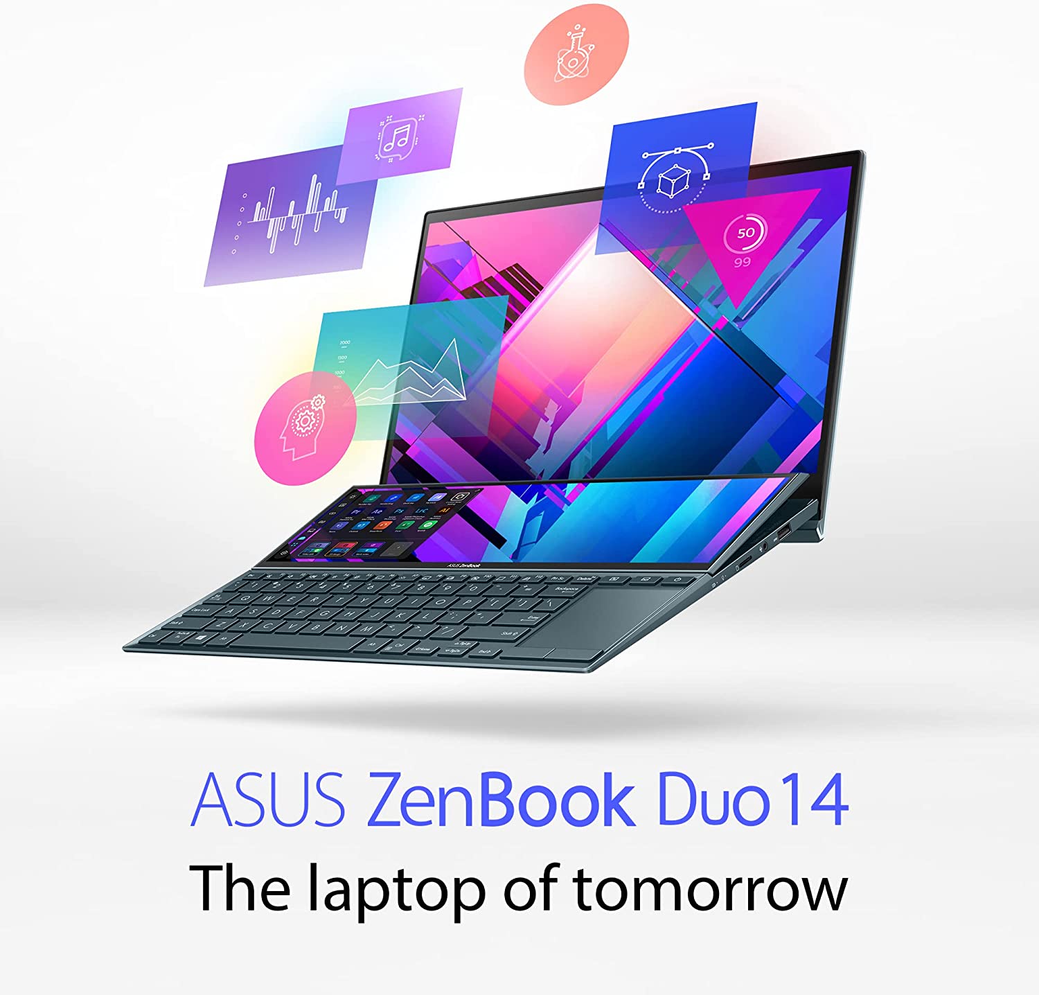 لپ تاپ ASUS ایسوس 14 اینچی مدل ZenBook Duo UX482EGR-HY355W