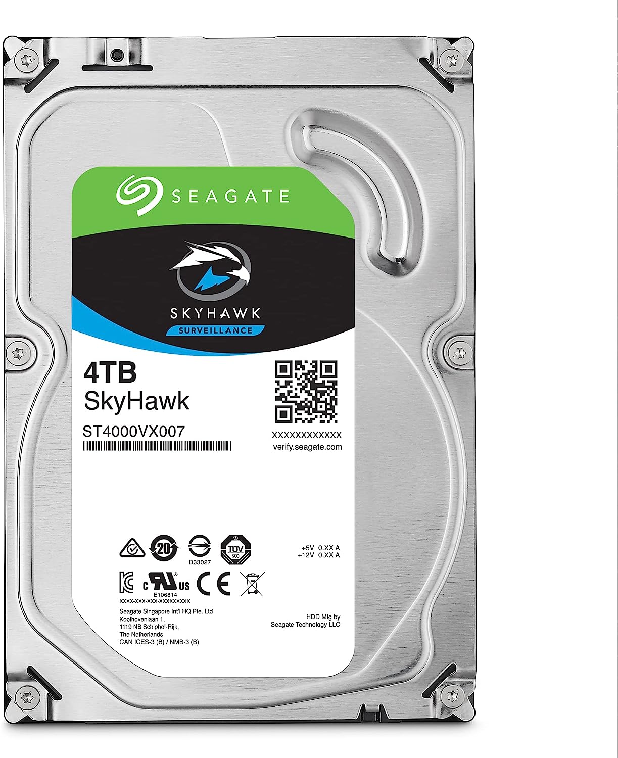 هارد اینترنال سیگیت Seagate SkyHawk 4TB Surveillance 5900 Rpm 64MB SATAIII HDD