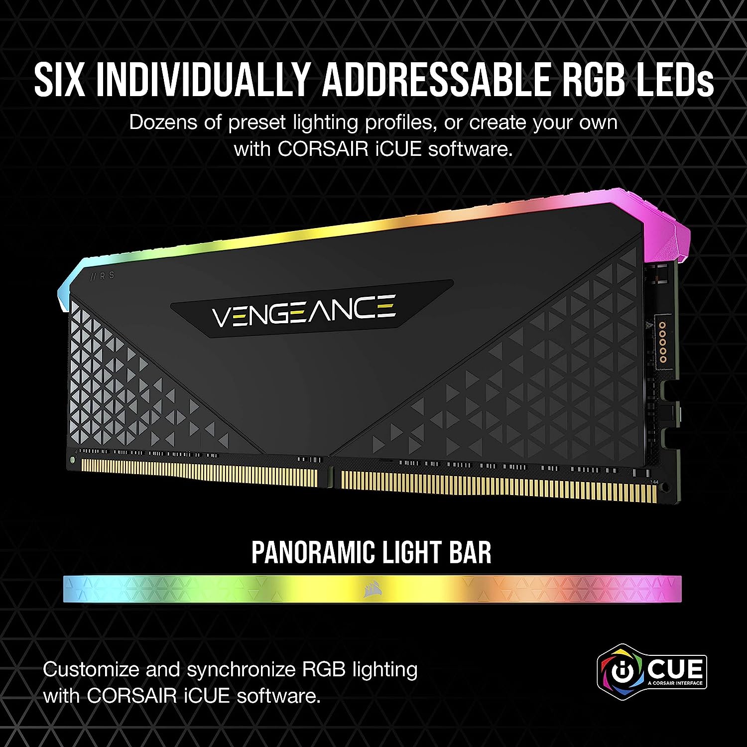 رم کورسیر Corsair VENGEANCE RGB RS 8GB 3200MHz CL16 DDR4