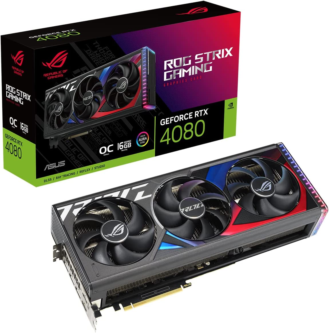 کارت گرافیک ایسوس ASUS ROG Strix GeForce RTX 4080 16GB GDDR6X OC Edition