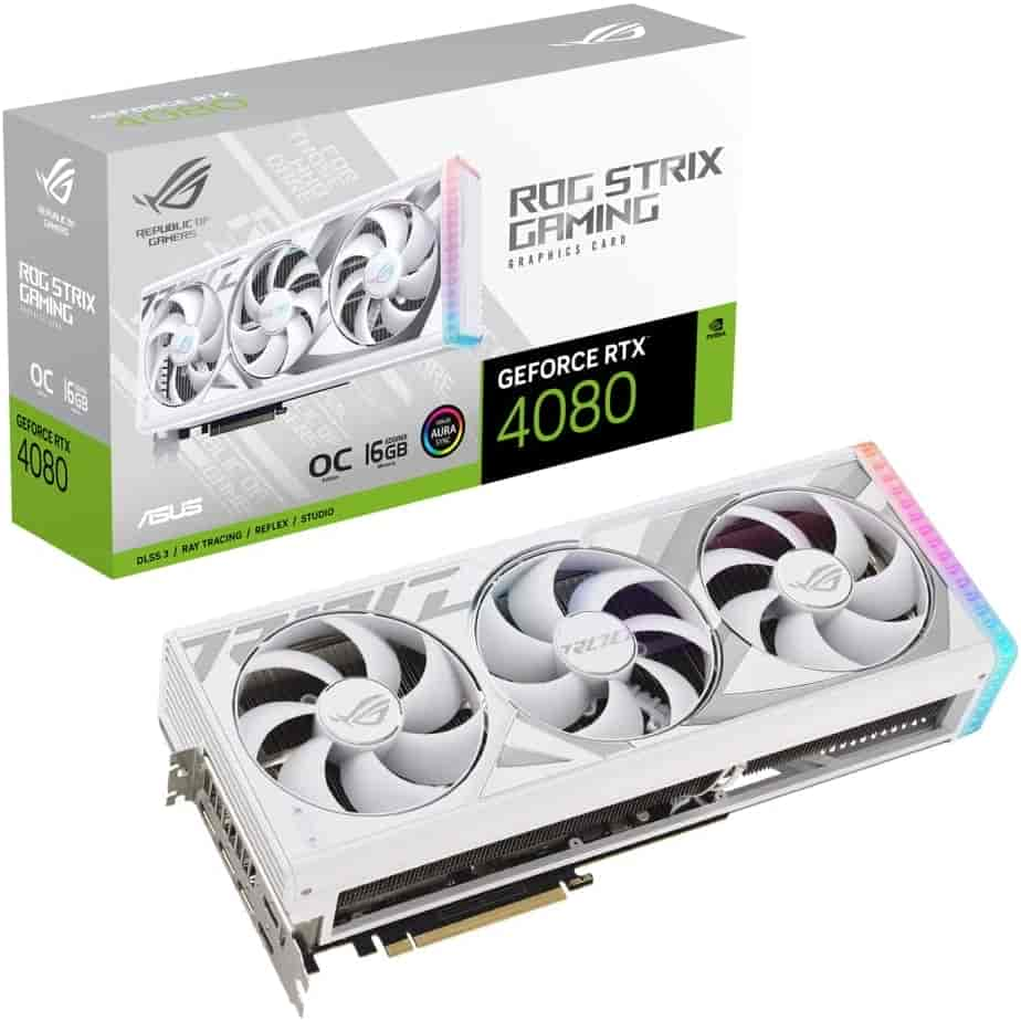 کارت گرافیک ایسوس ASUS ROG Strix GeForce RTX 4080 16GB GDDR6X White OC Edition