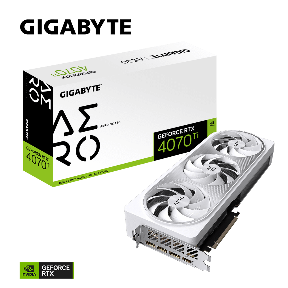 کارت گرافیک گیگابایت GIGABYTE GeForce RTX 4070 Ti AERO OC 12GB GDDR6