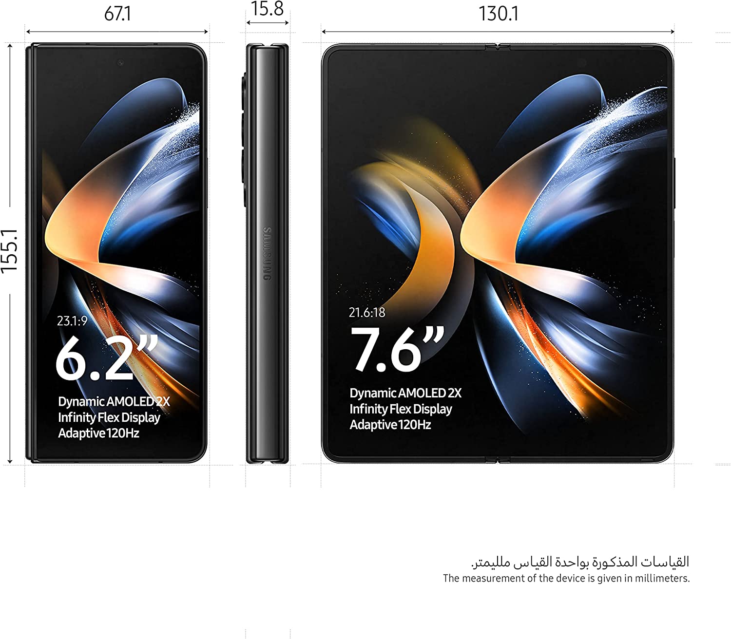 گوشی موبایل سامسونگ Samsung مدل Galaxy Z Fold 4 5G ظرفیت 256 گیگابایت و رم 12 گیگابایت [ویتنام-هند]